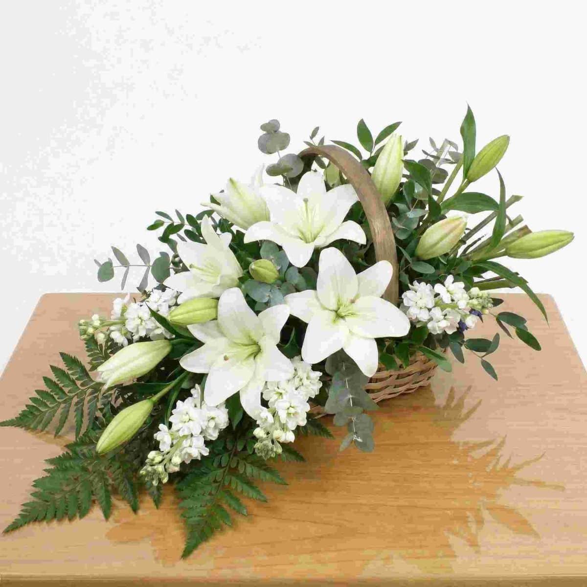 White Serenity Basket