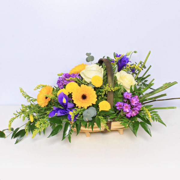 Lemon & Blue Basket