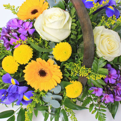 Lemon & Blue Basket